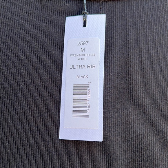 Michael Stars Wren Ruched Side Racer Back Ribbed MIDI Dress Size M NWOT - Picture 6 of 15